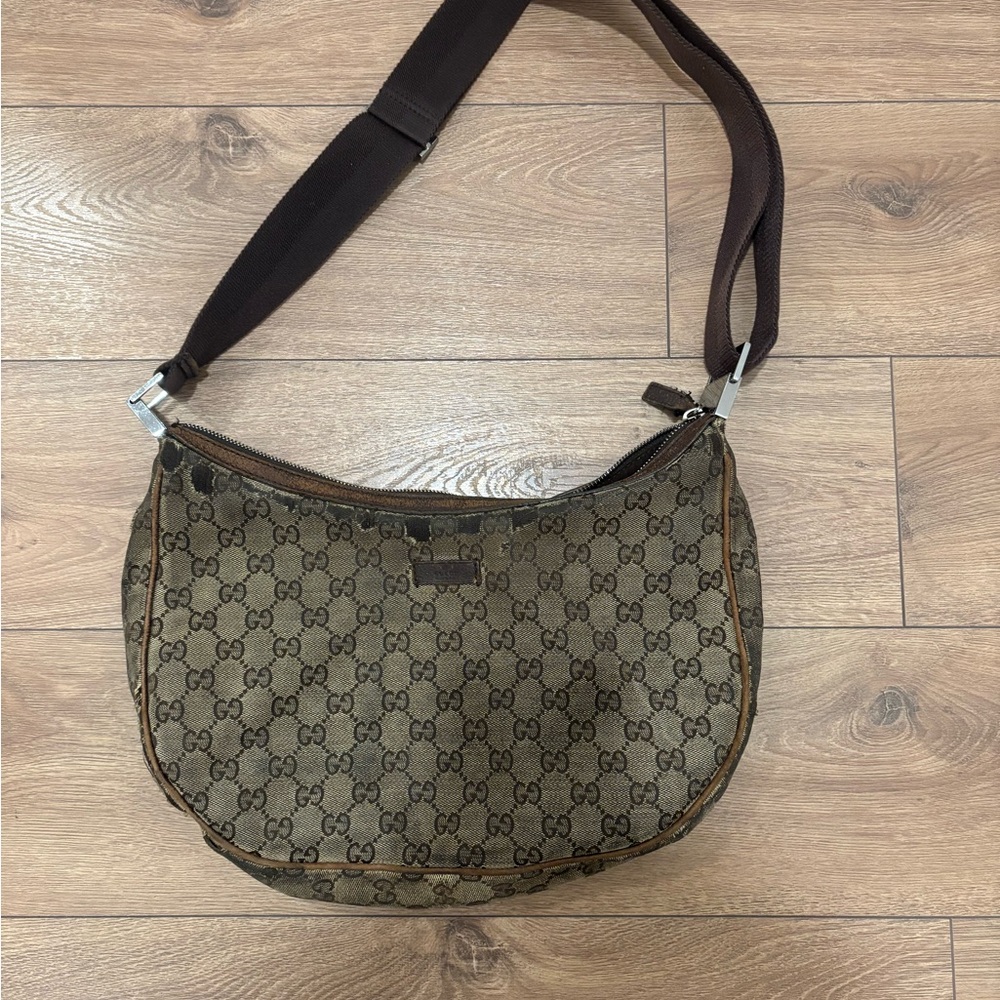 Gucci Tan Monogram Shoulder Bag